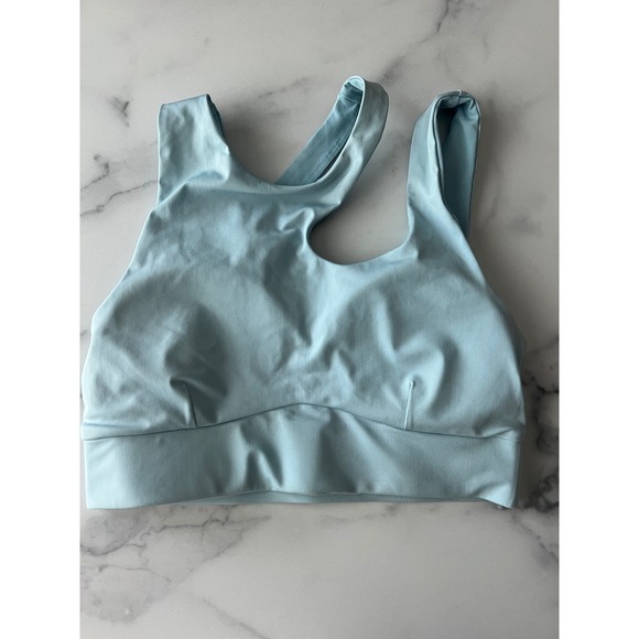 Fabletics Light Blue Sports Bra Activewear Workout Top Small‎ - Picture 1 of 3